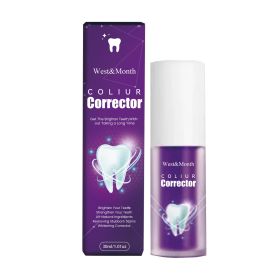 West&Month Purple Whitening Toothpaste Clean Stains Oral Odor Care Gums Whitening Teeth Toothpaste (Option: 1pcs)